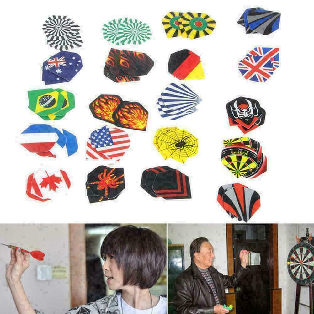 60Pcs 20-Pattern Dart PET Flights Multi-Styles Nice T4D4 Darts Profe Y0M3 Y5O4 F