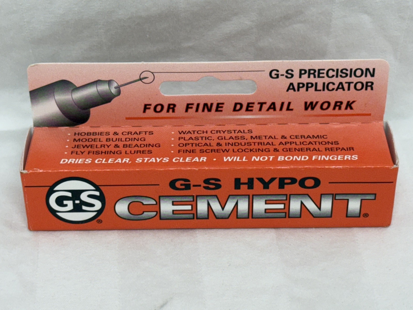 G-S Hypo Precision Cement Jewelers/Watch Crystals/Crafts/Fly Fishing  Free Ship