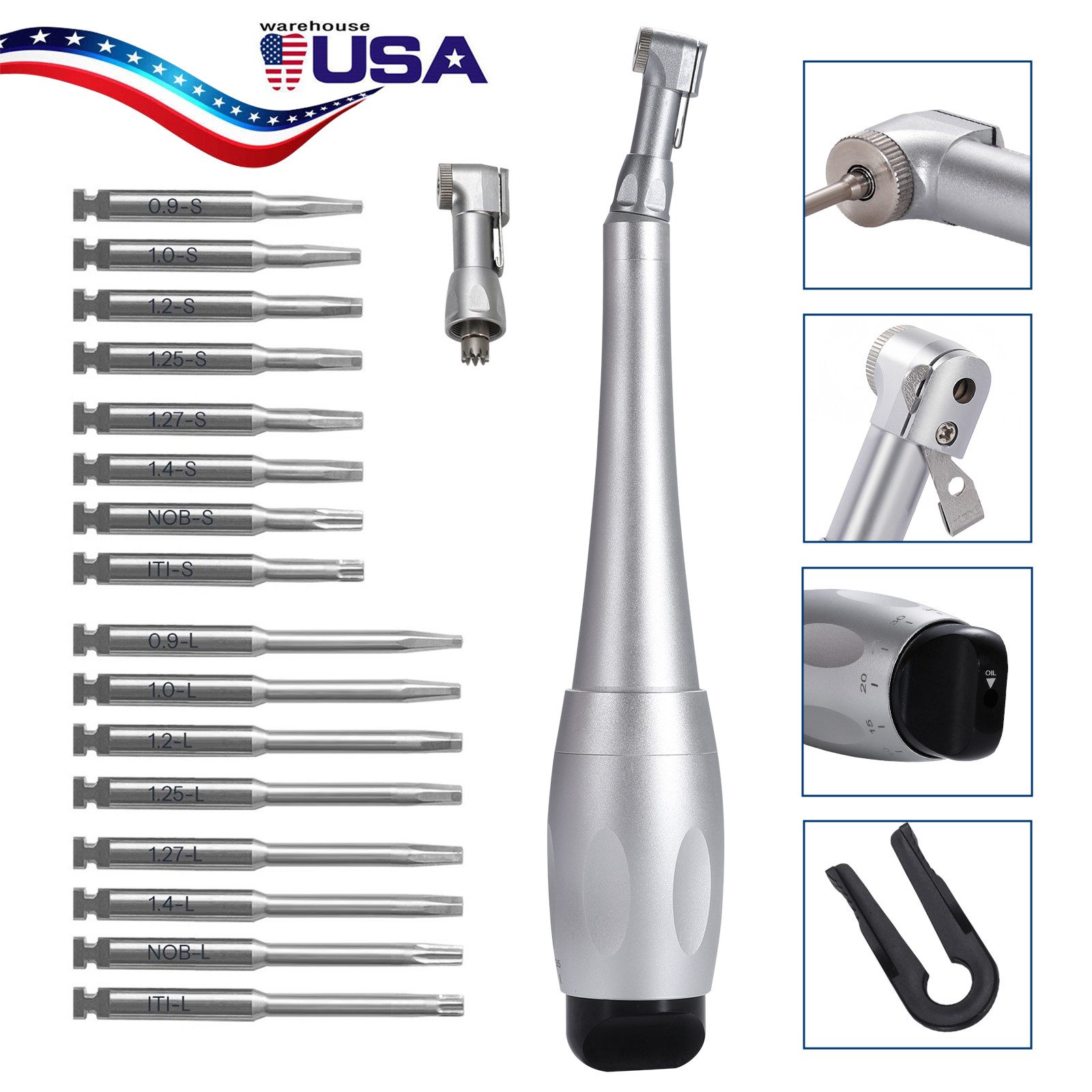 Dental Universal Implant Torque Wrench Handpiece Torque Wrench Driver USA