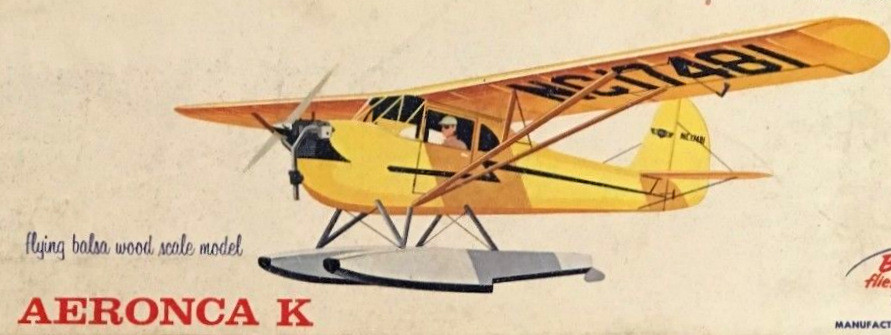 AERONCA "K" PLAN + PARTS PATTERNS for a COMET 54" Scale FF or RC Model Airplane
