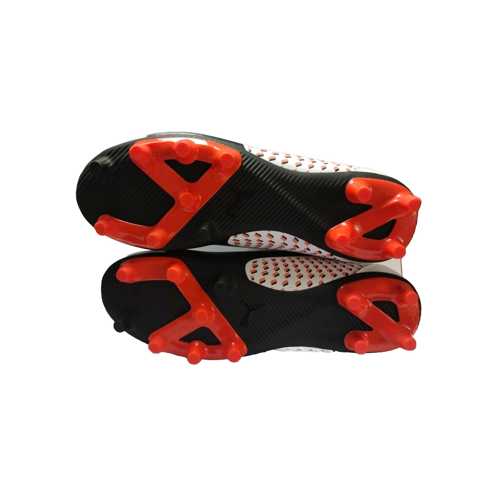 Puma Adreno III FG White-Black-Coral Junior / Kids Soccer Cleats Size 5C US