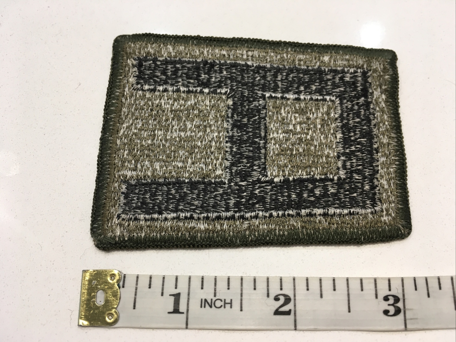 Vietnam Era U.S. First 1st Army Subdued Merrowed Edges Patch
