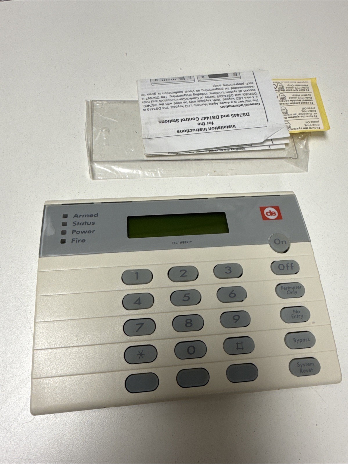 DS DETECTION SYSTEMS 7447 KEYPAD TOUCHPAD