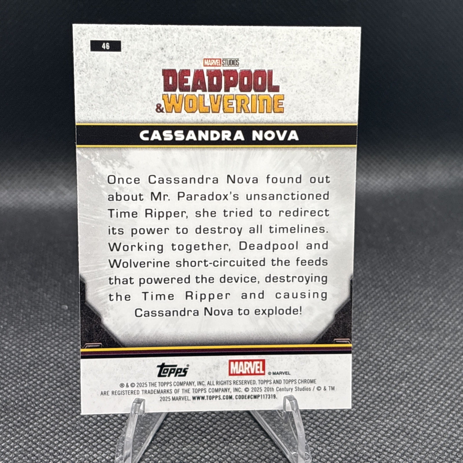 2025 Topps Chrome Deadpool Mini Diamond Refractor #46 Cassandra Nova