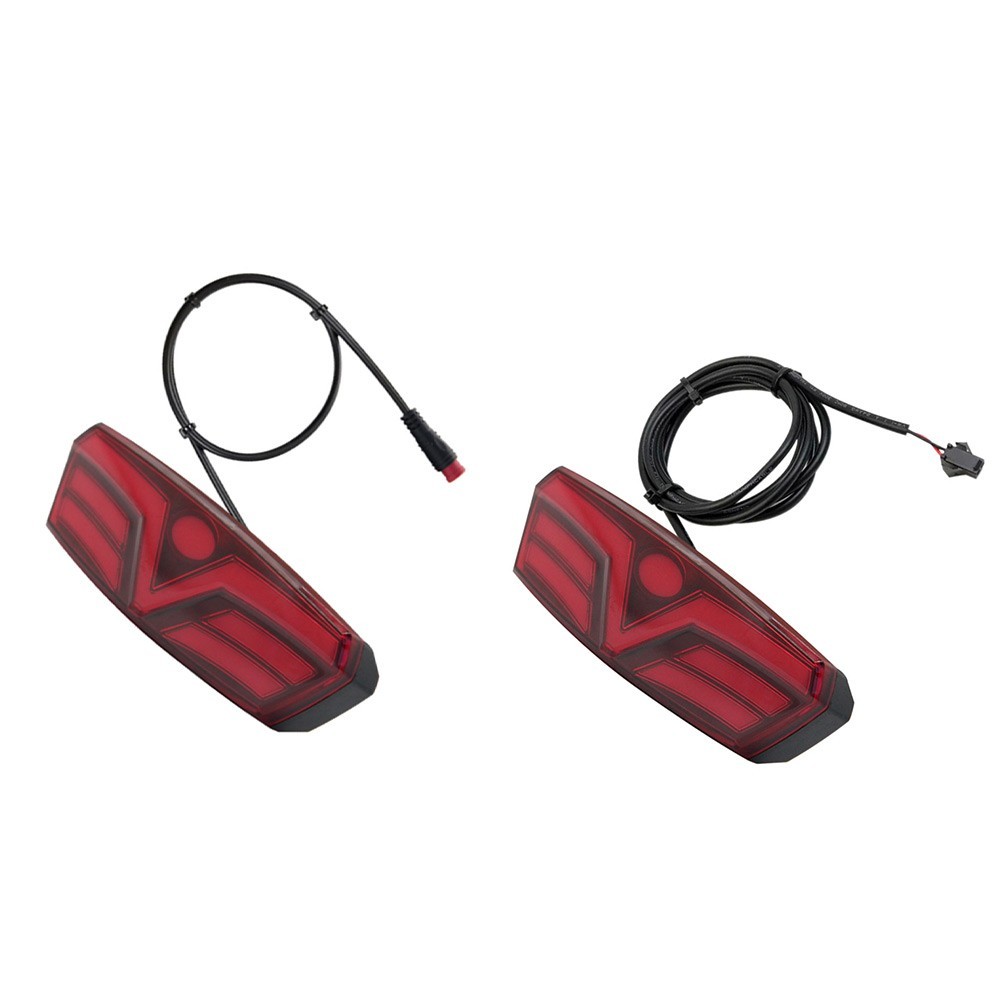 DR006 Taillight Compatible with 6V-48V Electric Bicycles V-Shaped LED Design