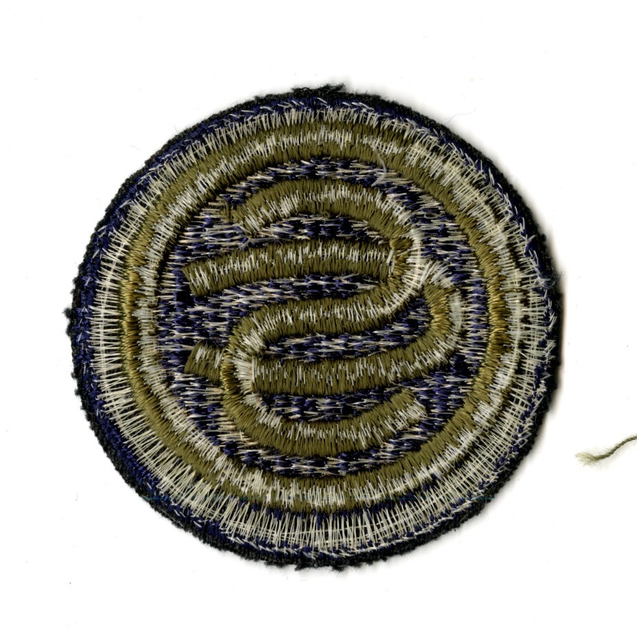 Officer Candidate School White Back Patch Dark Blue Variation WWII Original