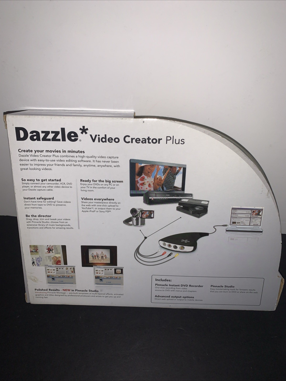 Dazzle Video Creator Plus Convert & Enhance Device Software Included-New In Box
