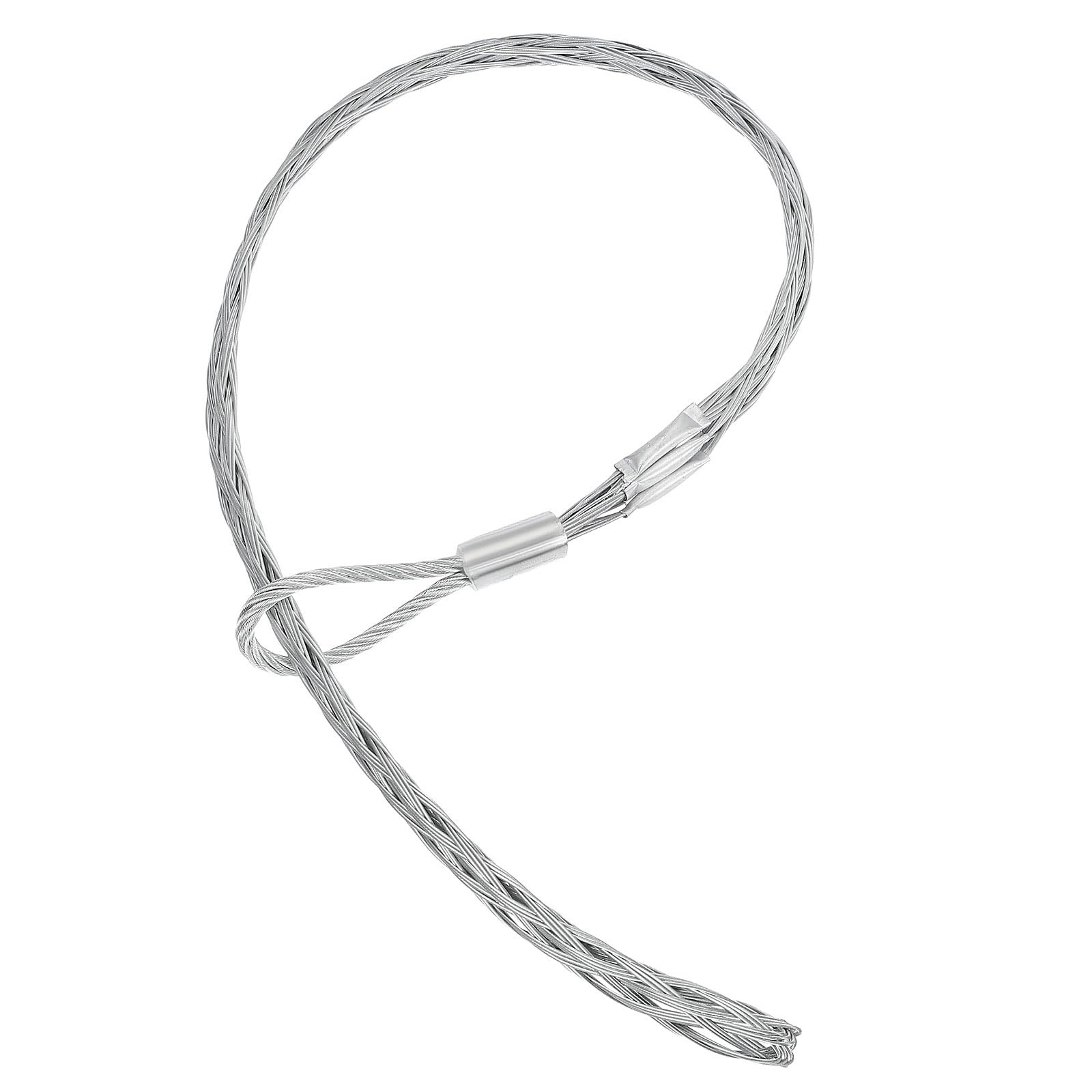PATIKIL 30-50mm Cable Pulling Wire Socks 43.31" Long Grip 30-50mm, Silver