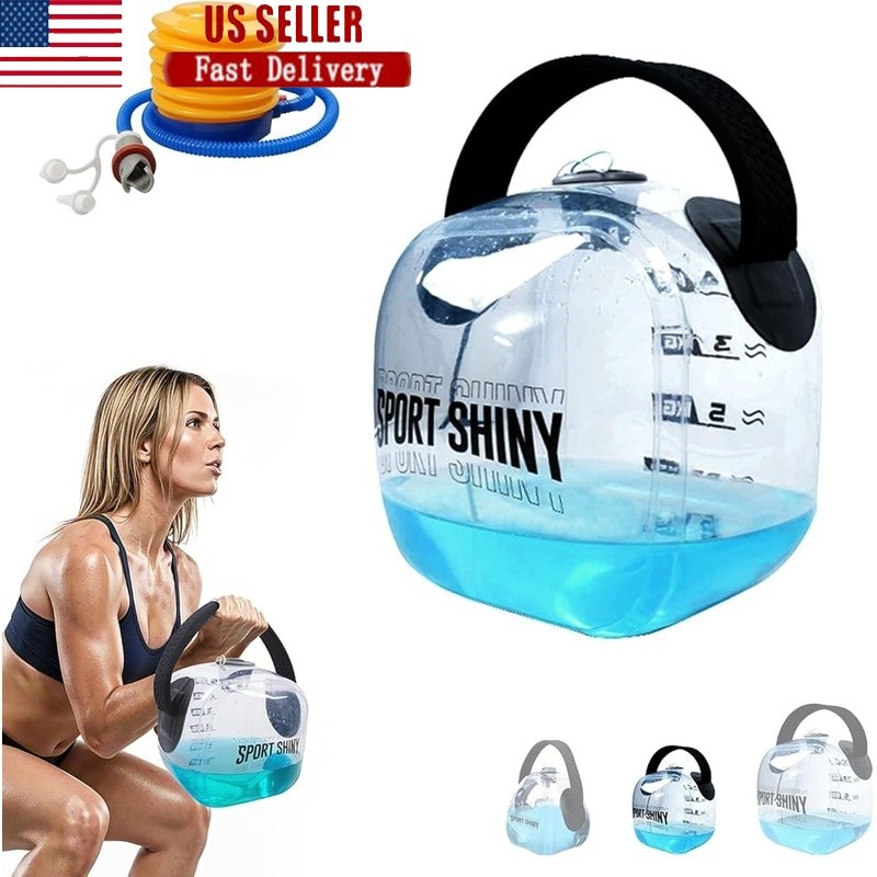 Adjustable Kettlebell 2-22LB Foldable Water-Filled Leak-Proof Training Tool New