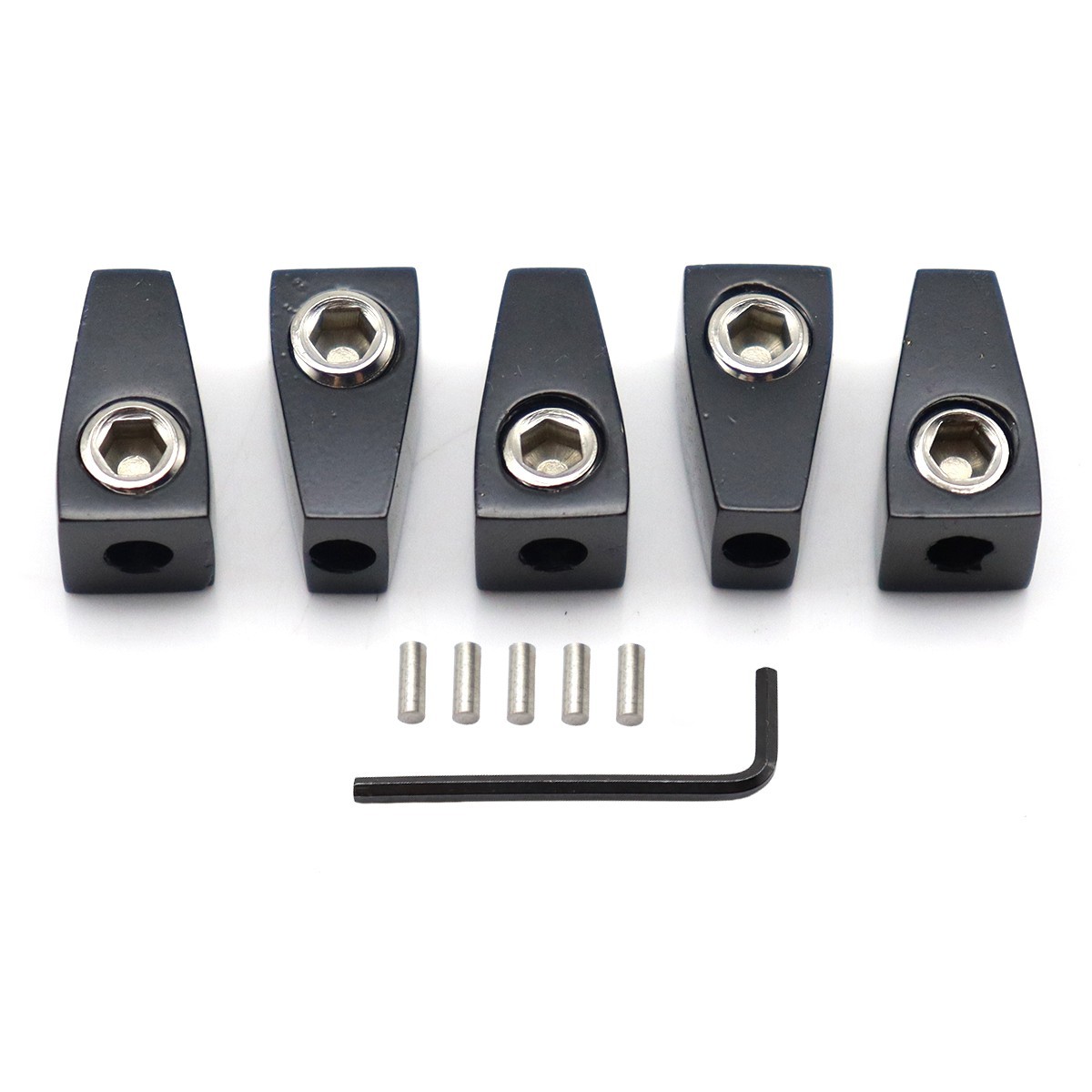 5 String Headless Bass Nuts Single String Nuts for 5 String Electric Bass Black