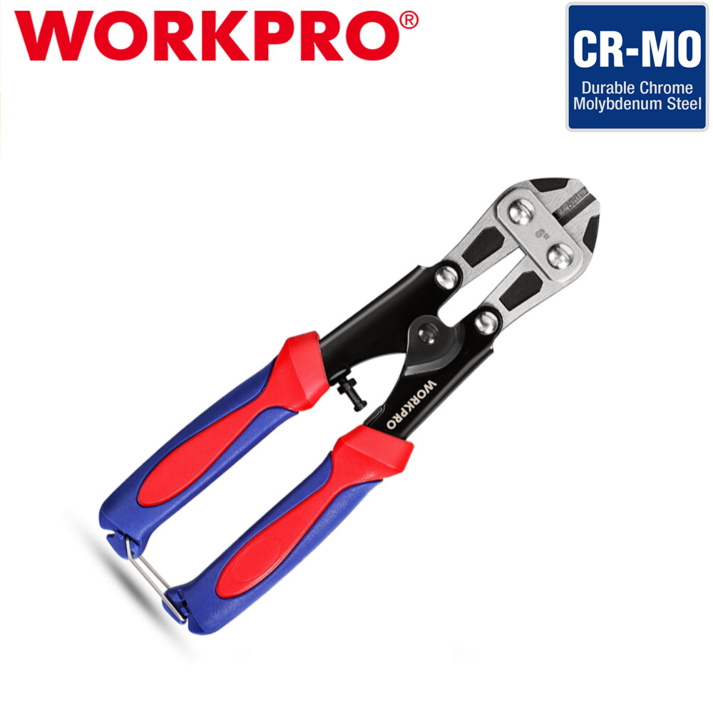 WORKPRO 8-inch Heavy Duty Mini Bolt Cutter Spring Loaded Small Wire Cable Cutter