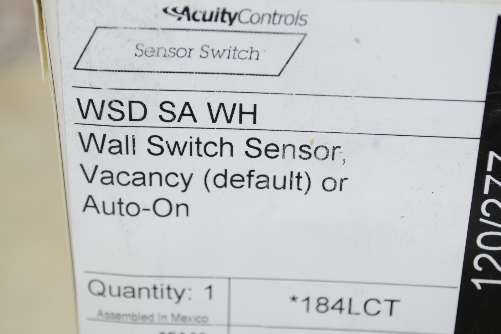 Sensor Switch Motion Detector Switch WSD PDT WH 120/277VAC