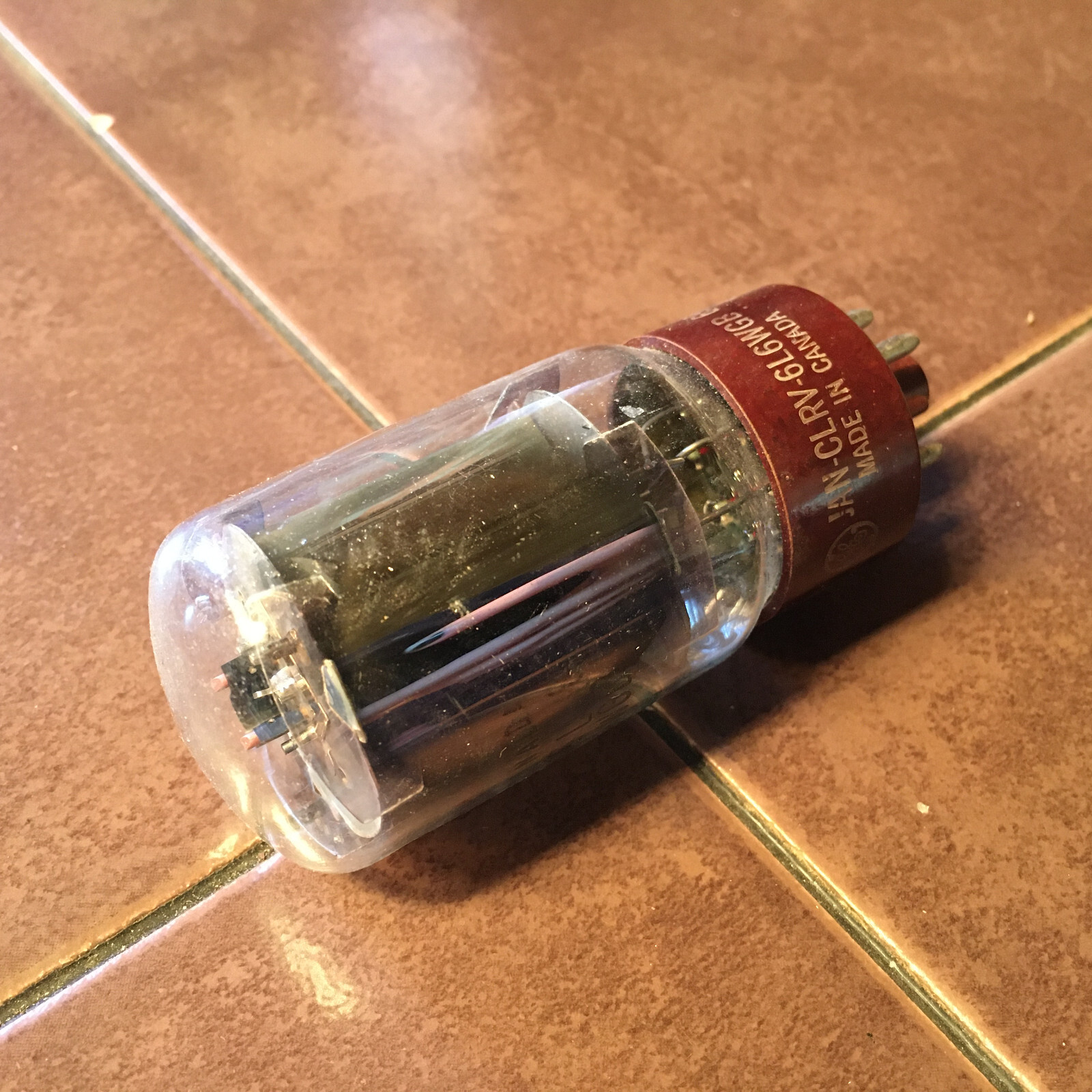 GE JAN CLRV- 6L6WGB Tube, NOS
