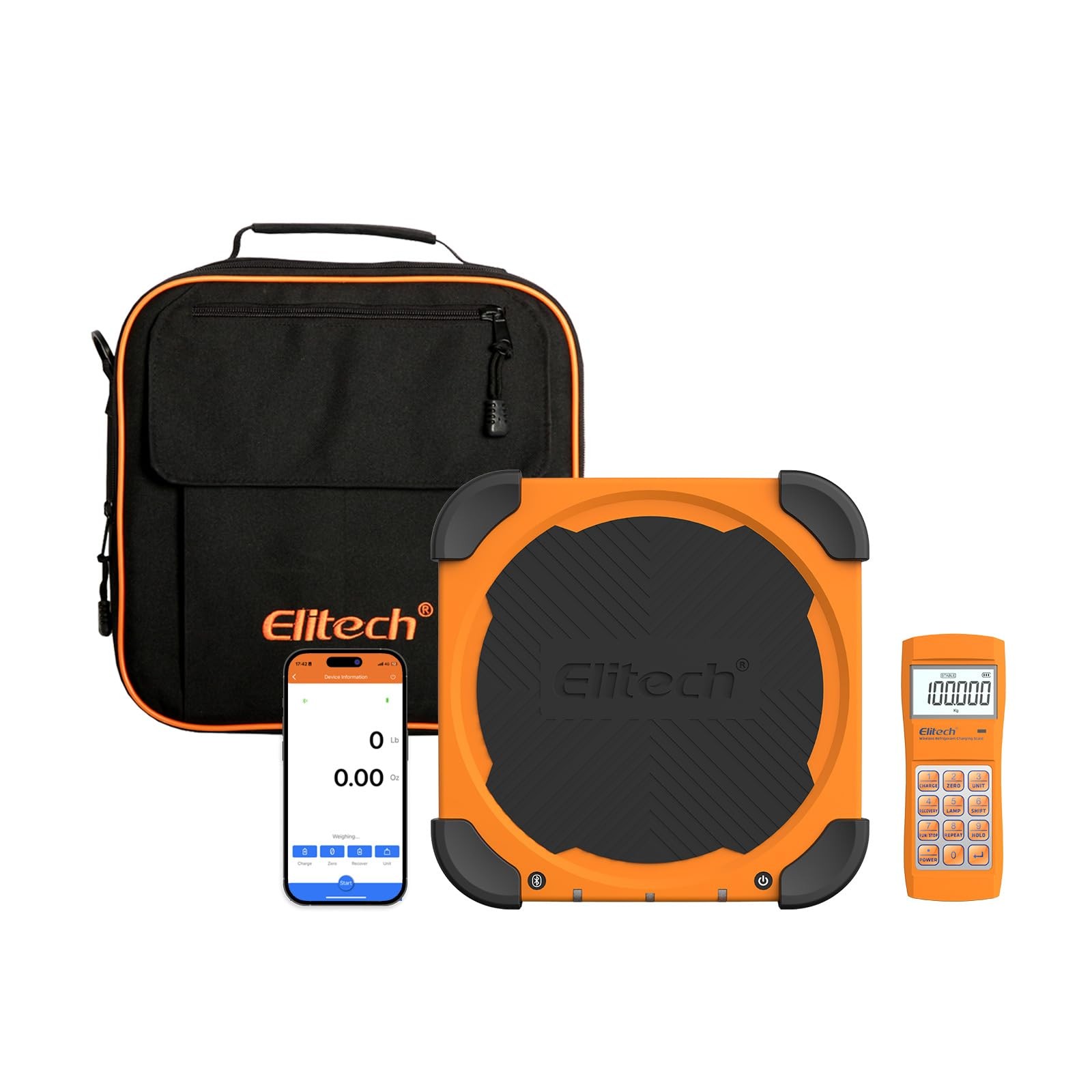 Wireless Freon Charging Scale 220lbs Elitech LMC 210