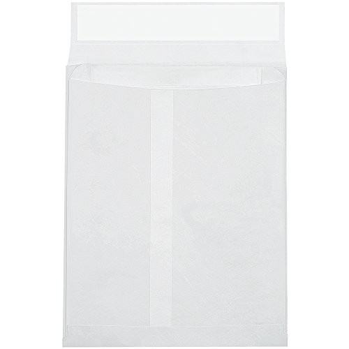 Tyvek Aviditi TYE09122WE Olefin Expandable Envelope, 12" Length x 9" Width x