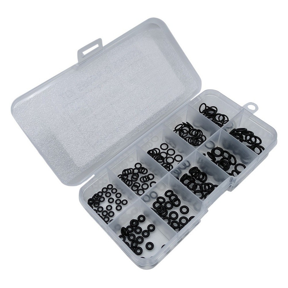 250 Pcs Nitrile O Ring Set with 10 Dimension Combinations High Temp Resistant