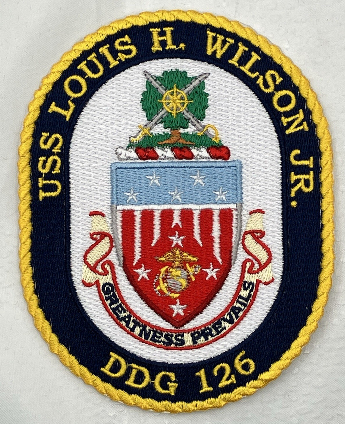 Ship's crest patch of USS LOUIS H. WILSON JR. (DDG 126)