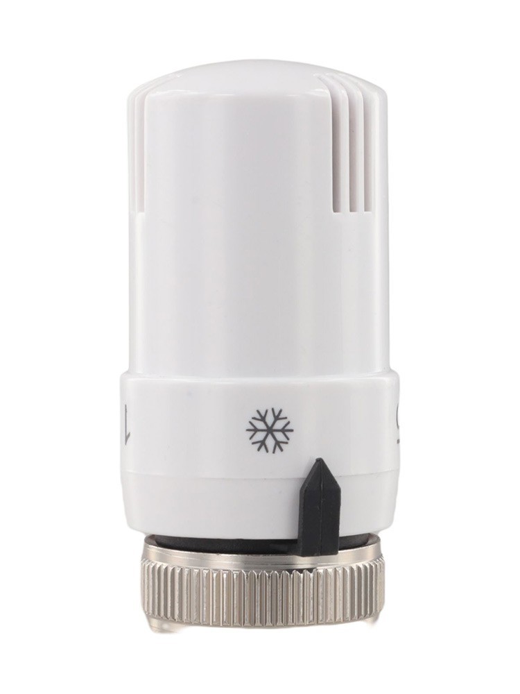 Radiator Valve with Temperature Control and Lockable Setting for Water Heating