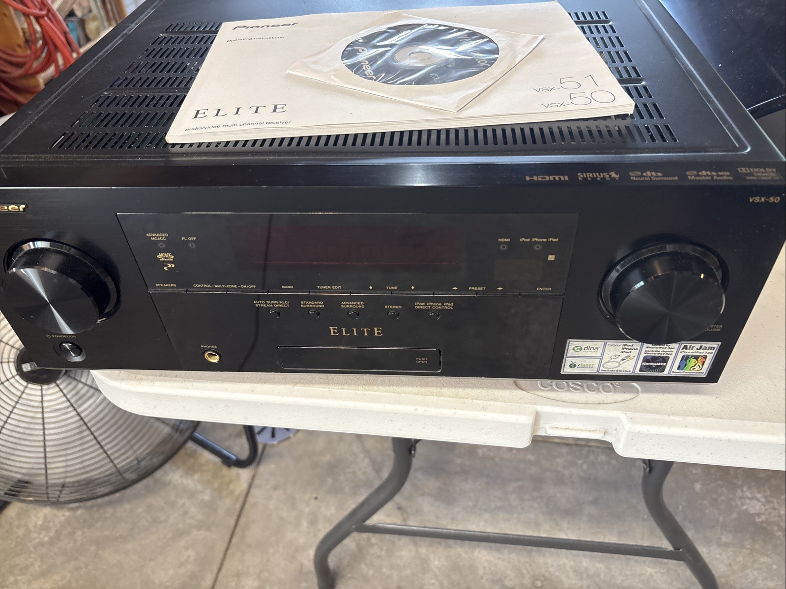 Pioneer Elite VSX-50 7.1 Ch Receiver HDMI 3D Dolby DTS-HD 550W Black Surround