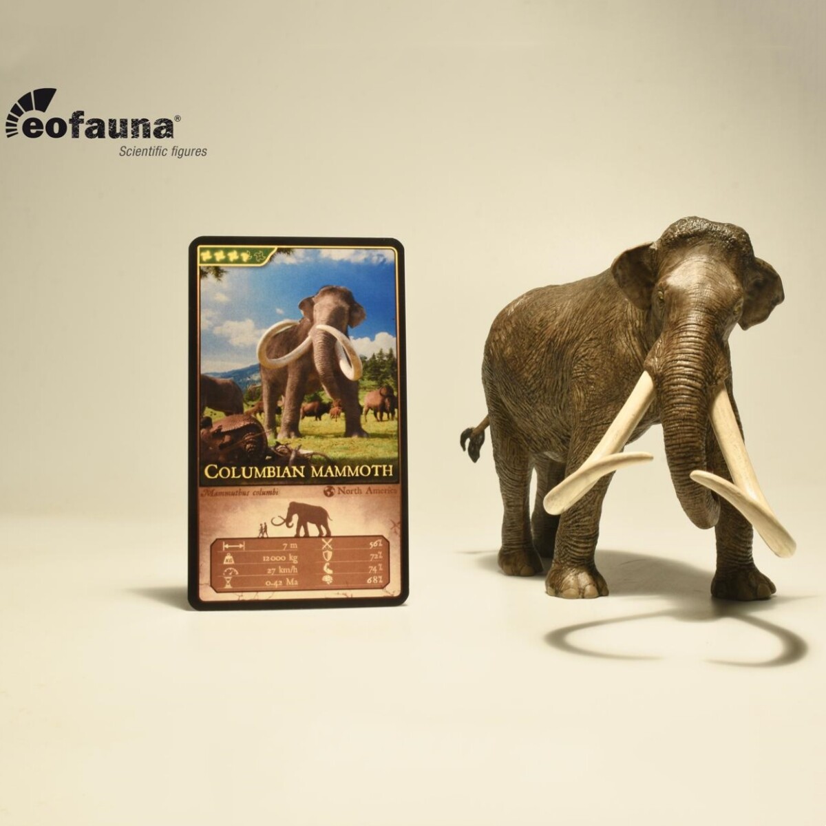 Eofauna 1/35 Columbian Mammoth Figure Model Adult Kids Collections Toys Gift