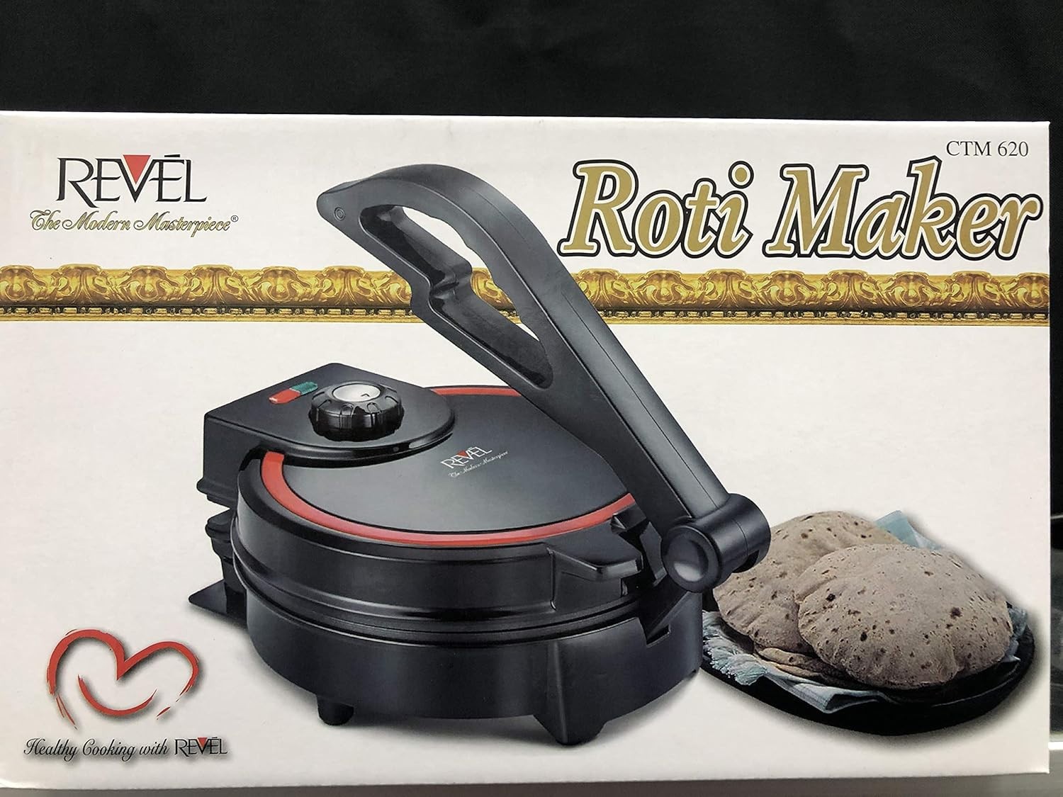 Revel Electric Non-Stick Roti, Tortilla, and Flatbread Maker