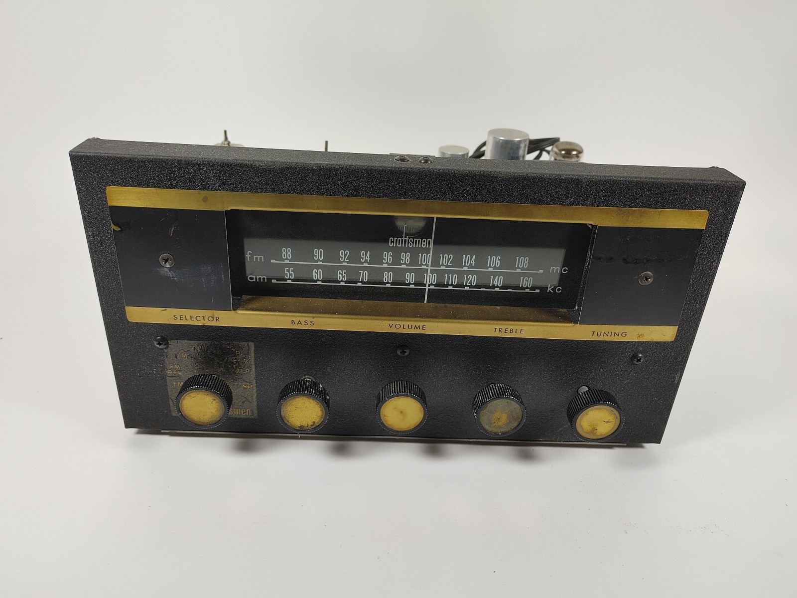 Craftsman Model 800 AM FM Radio Tuner Tube Receiver Vintage Parts / Repair