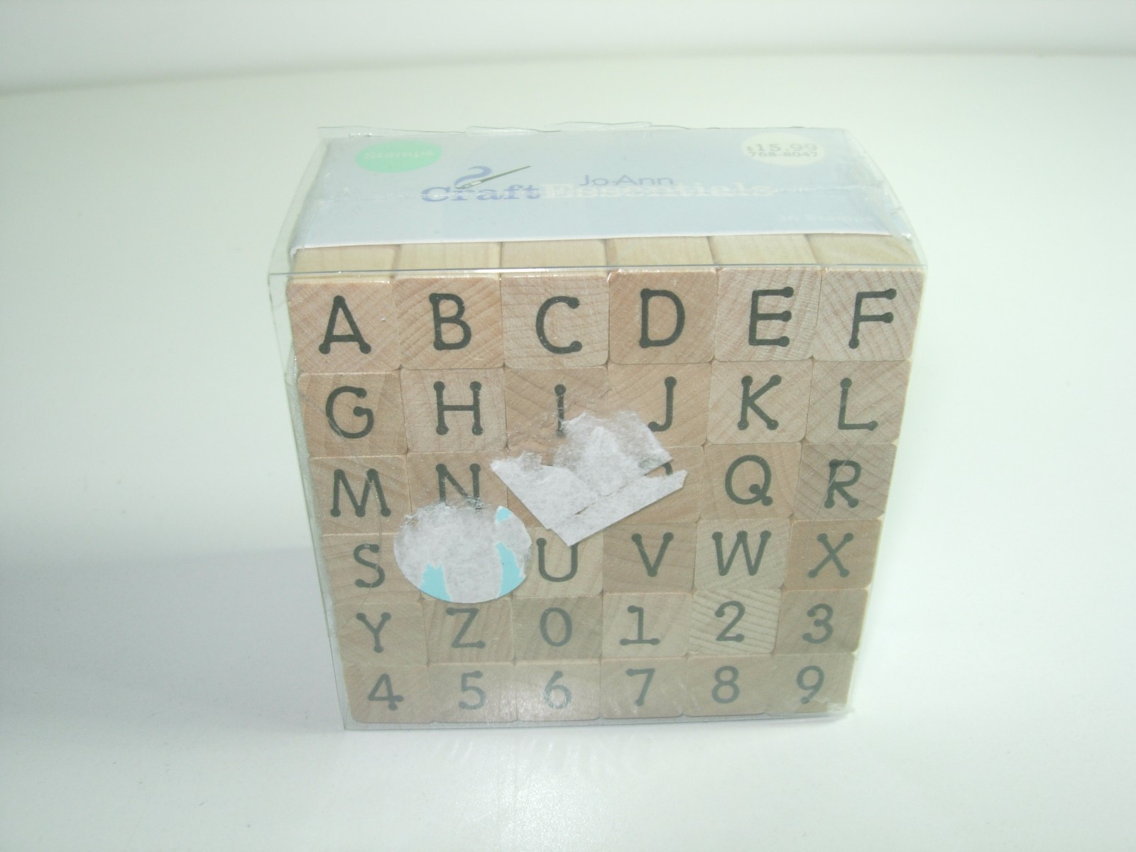 new Joann Craft Essentials Alphabet & Number Mini Stamp Set scrapbooking crafts