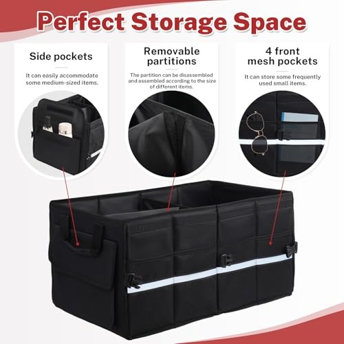 Car Trunk Organizer, A Foldable Car Trunk Storage Organizer Designed For All