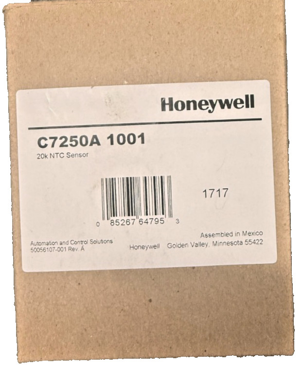 Honeywell C7250A1001 20K NTC Temperature Sensor OEM New Sealed HVAC BAS