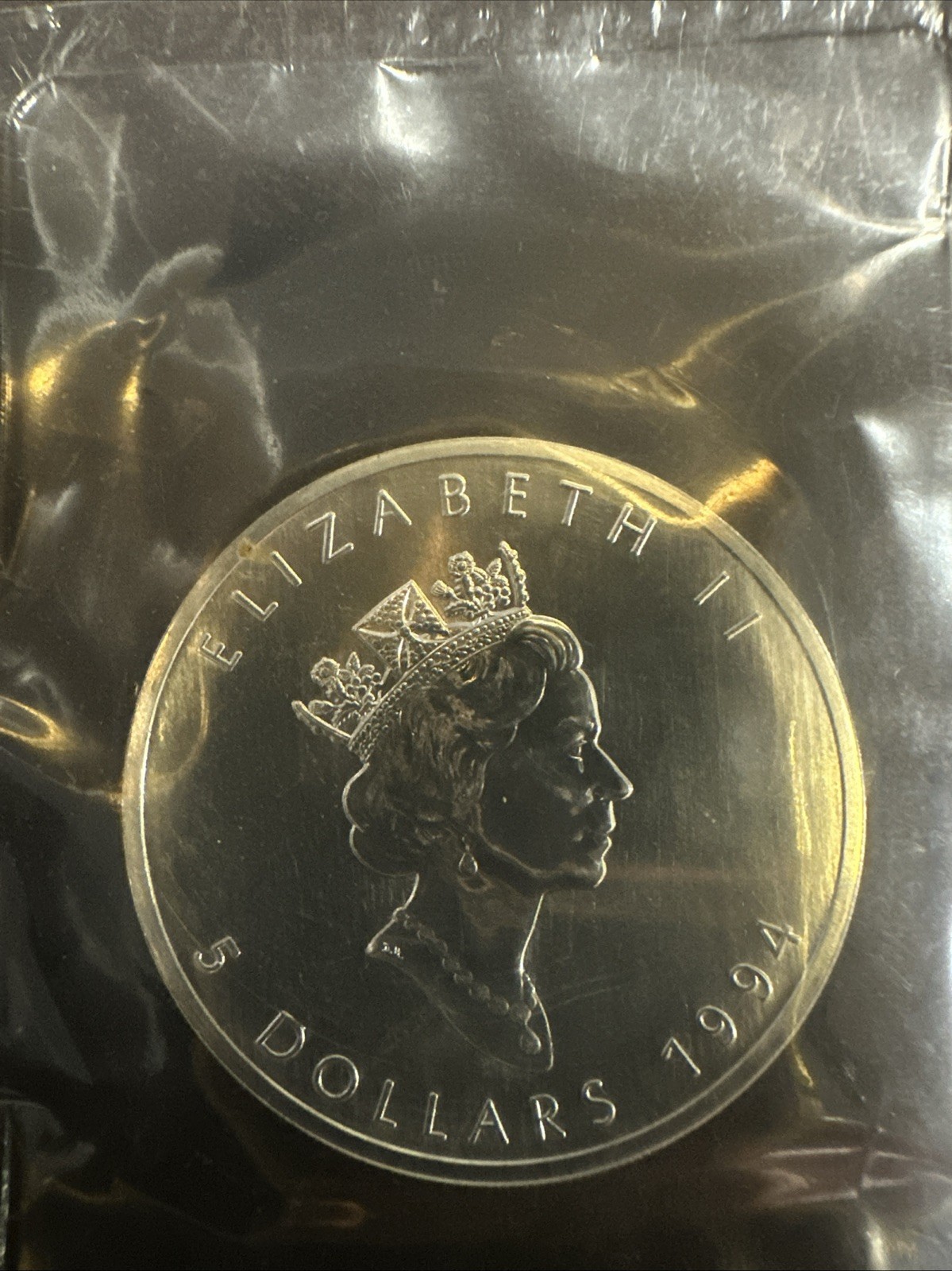 Canadian Silver Coín 1onz Dollar Silver Coin.999 Fine.