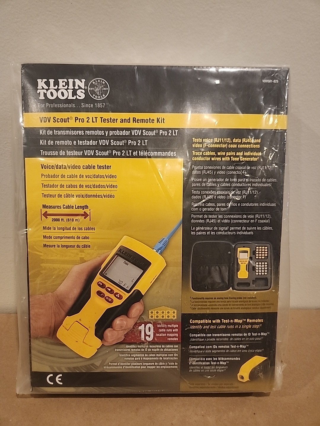 Klein Tools VDV501-825 Scout Pro 2 LT Network Tester / Continuity Tester NIB