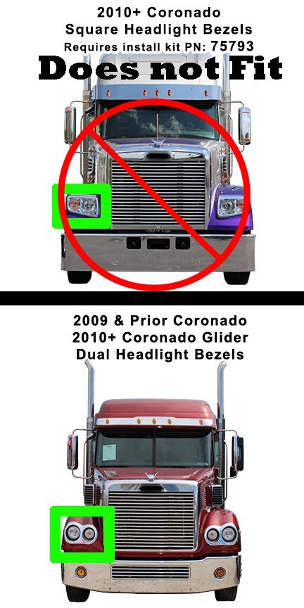 Premium Freightliner Coronado Flag Winter Front Quilted Winter Front