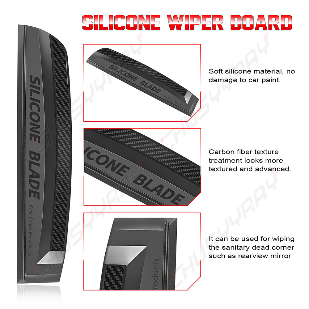 Auto Wiper Drying Blade Car Non-Scratch Silicone Squeegee for Water Removal Tool