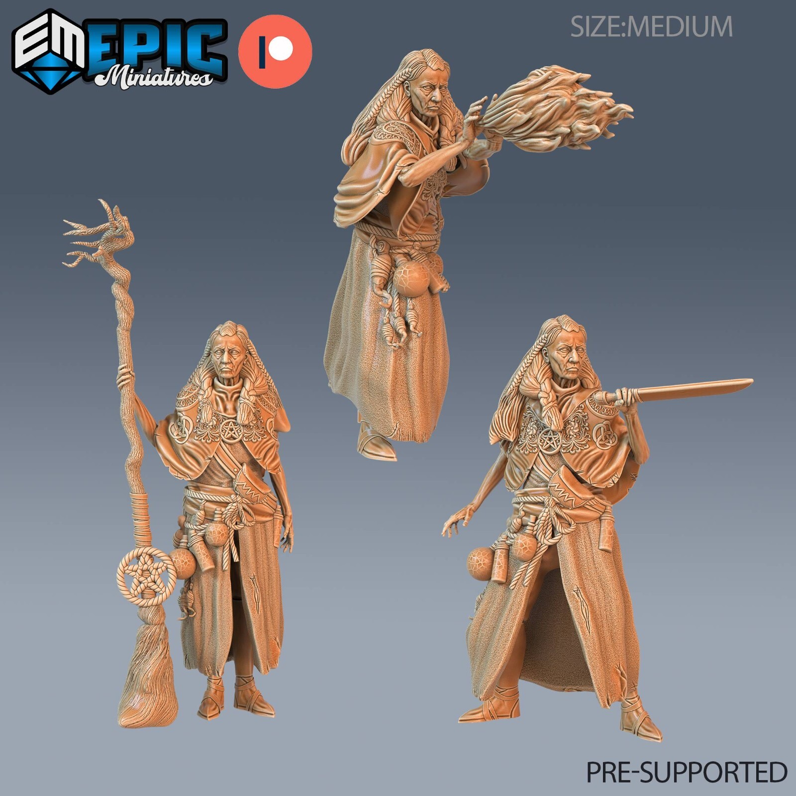 SWAMP HAG Epic Miniatures Fantasy 28mm Dungeons and Dragons DnD Miniature