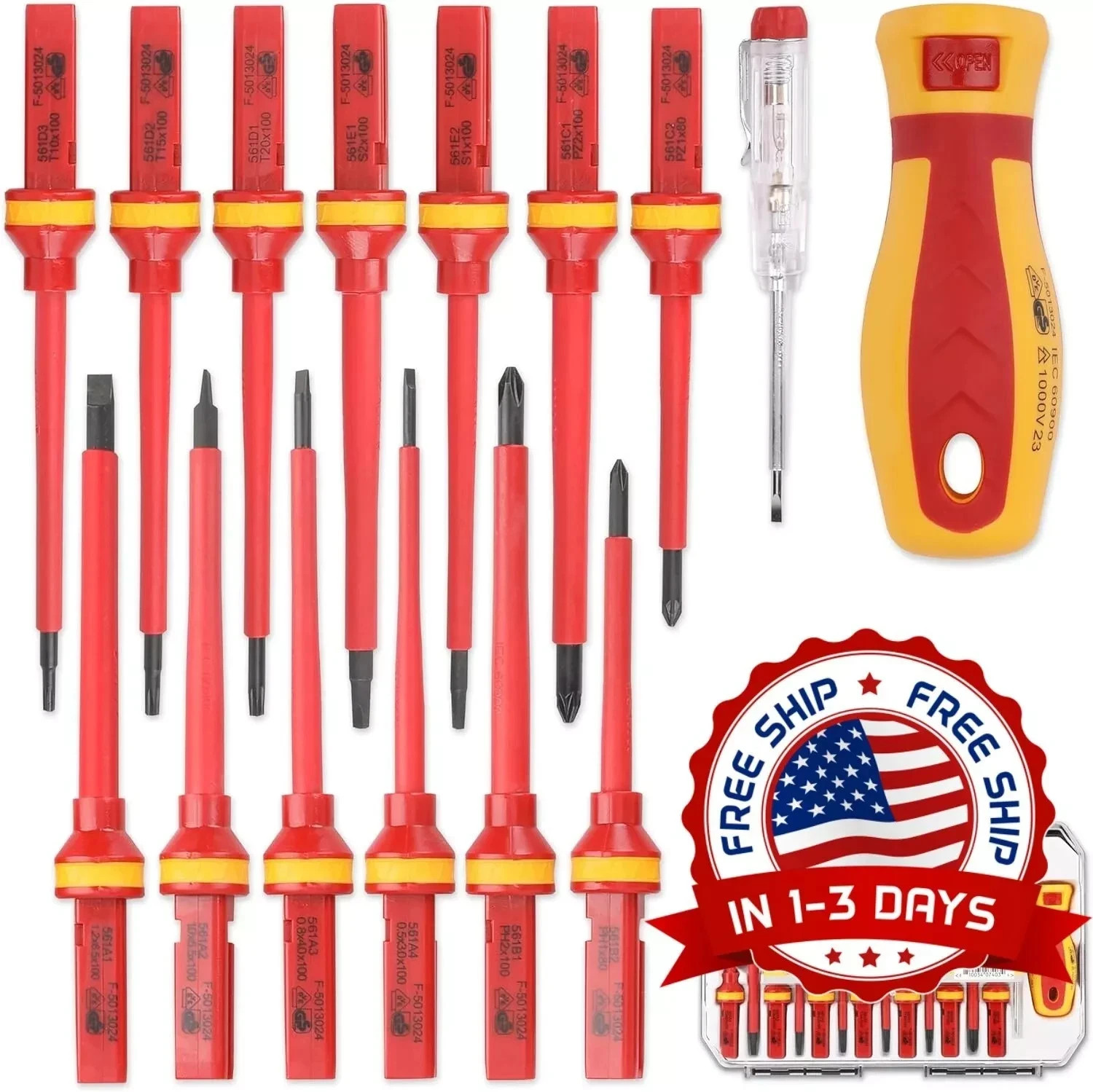 Set De Destornilladores Kit Conjunto Juego Herramientas Desarmadores El Mejor US