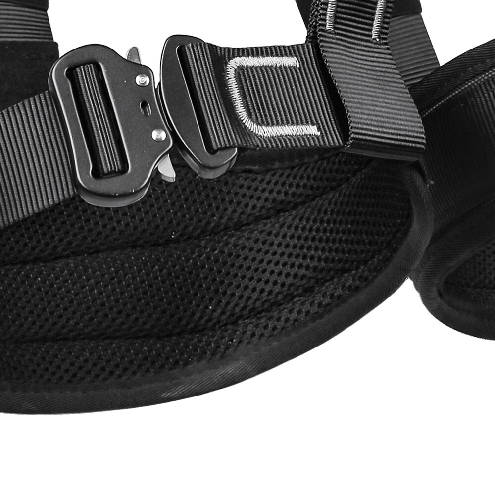 M Rescue Rigging Rope Access Fall Arrest Purpose Full Body Harness Black