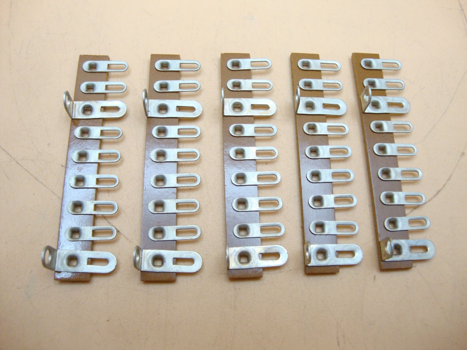 Terminal Strip, 9 Lug, 2 Lug Common, Phenolic Terminal Strip NOS (M59) (Qty 5)