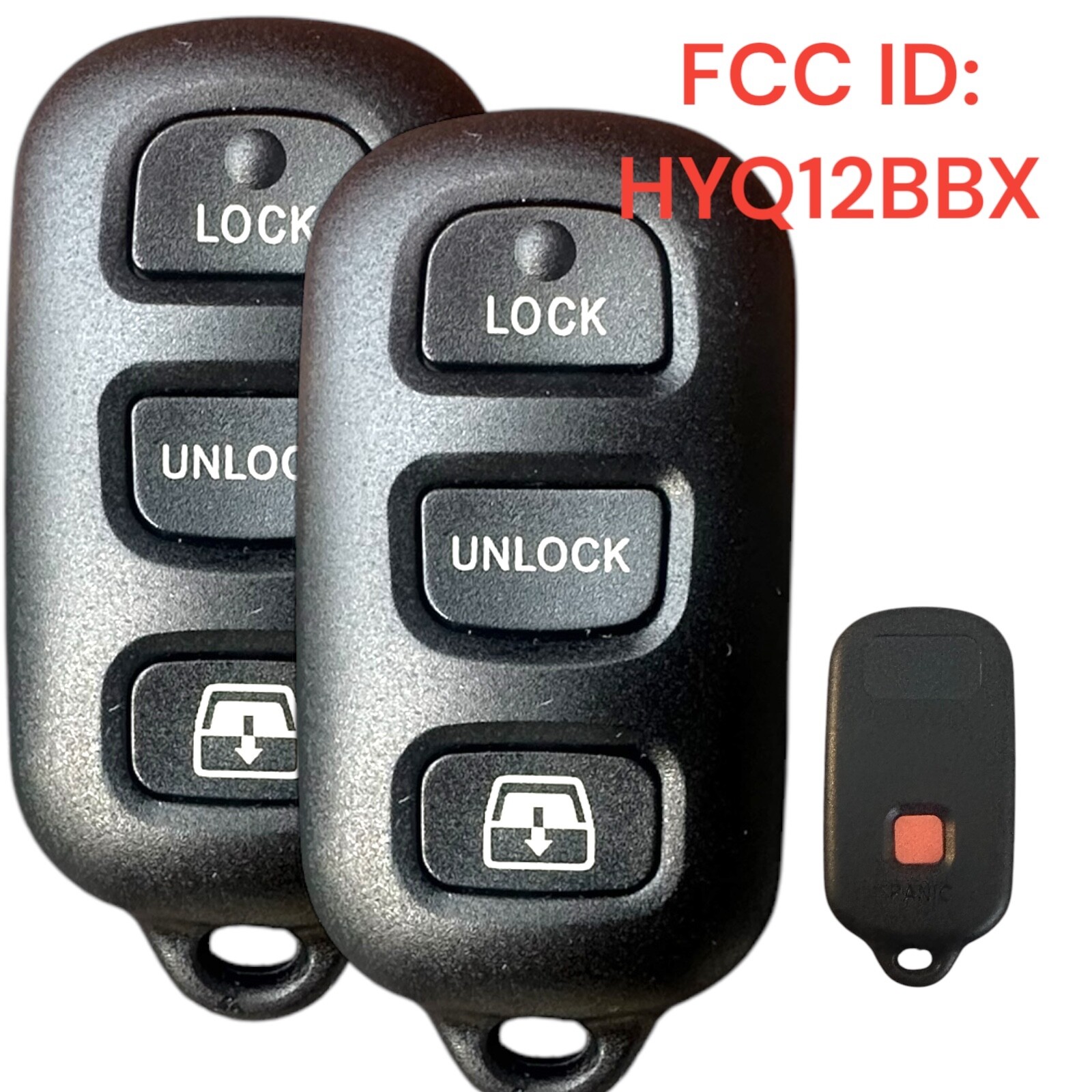 2 For 1999 -2009 Toyota 4Runner Sequoia Remote Key Fob Control HYQ12BBX HYQ12BAN