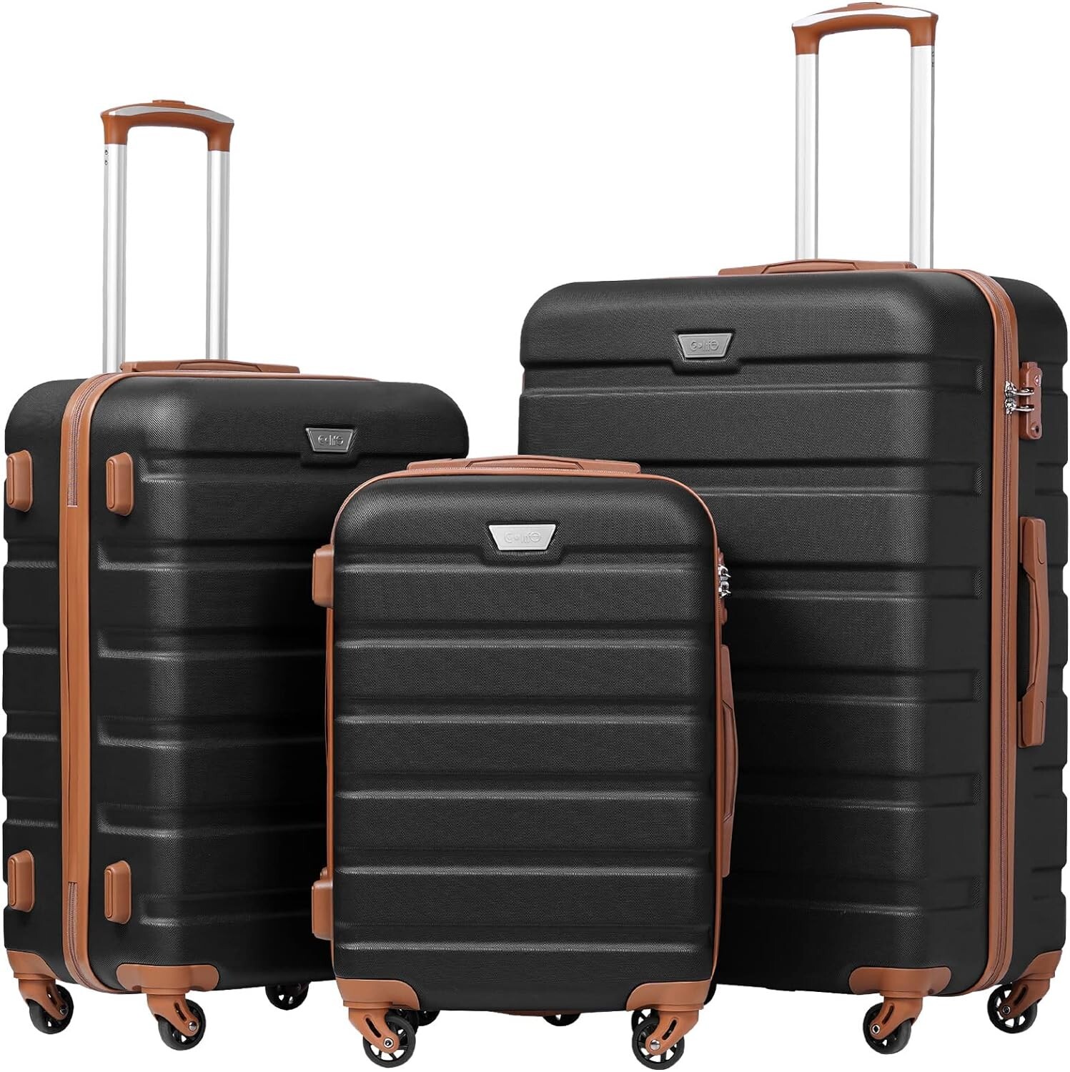 Hardshell 3 Piece Heavy-Duty Luggage Set - Spinner - Lightweight - TSA Lock