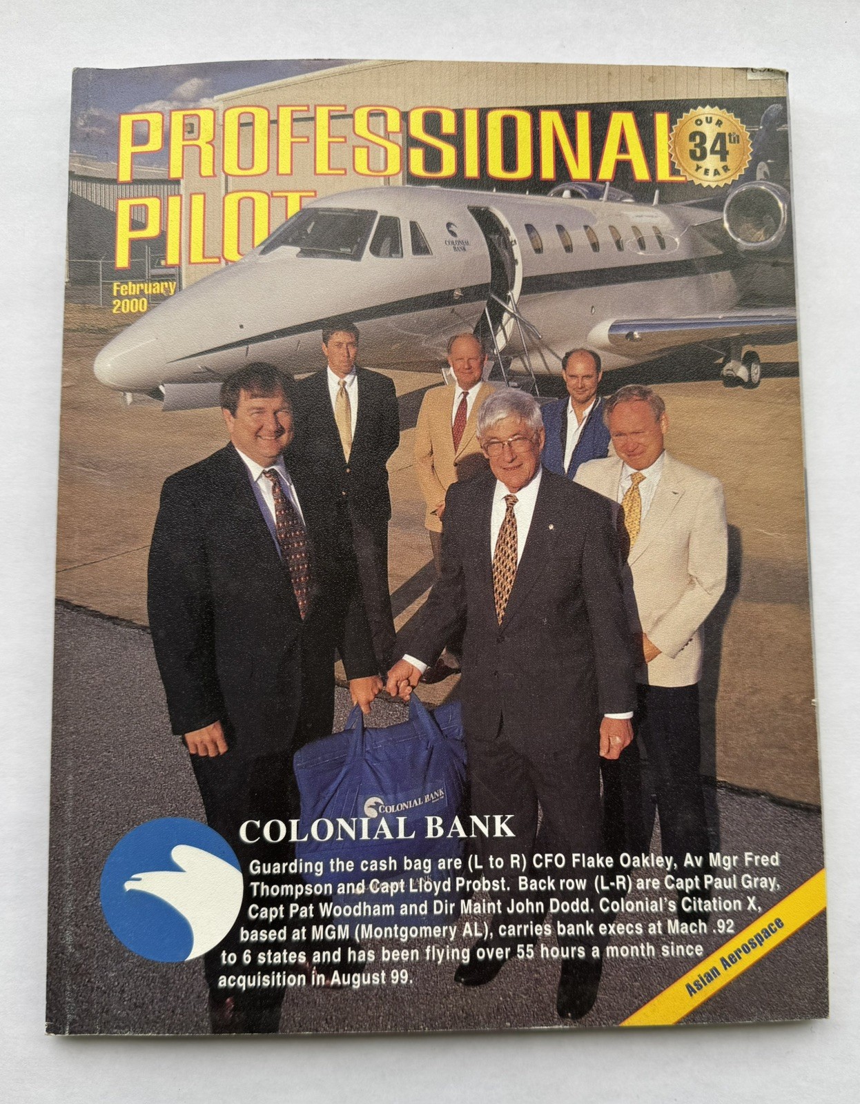 Professional Pilot Magazine February 2000   Vol 34  No 2 - Original