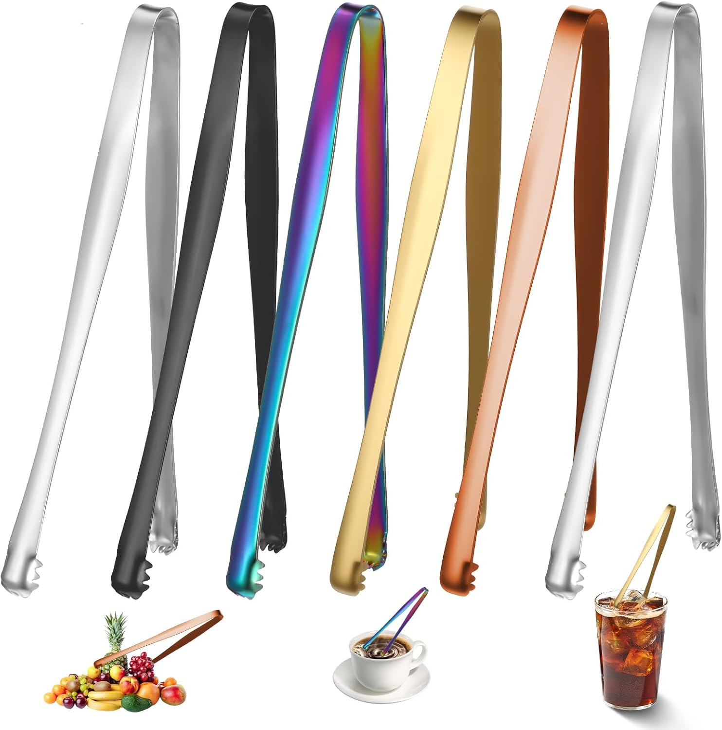 Stainless Steel Egg Chalaza Removal Tool - 6 Pack Tongs for Cooking and Baking