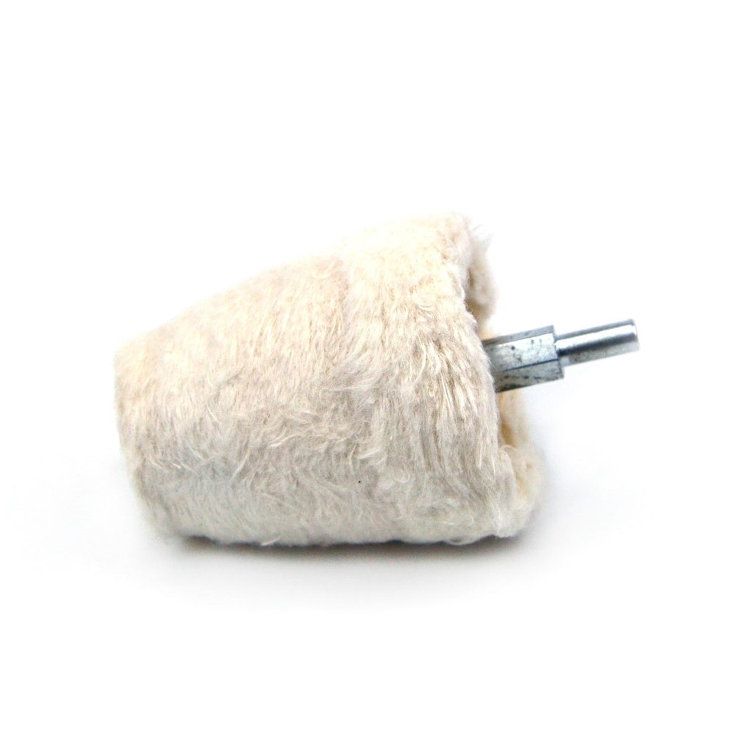 Conical Cotton Buffing Wheel with Mounted Shank, 60mm x 55mm x 6mm, Hurricane