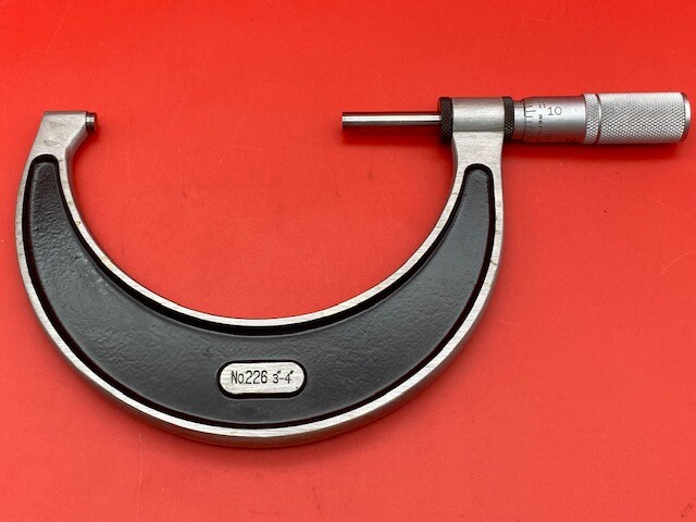 Starrett 226XFL-4 Outside Micrometer 3-4" Range Carbide Friction IN STOCK