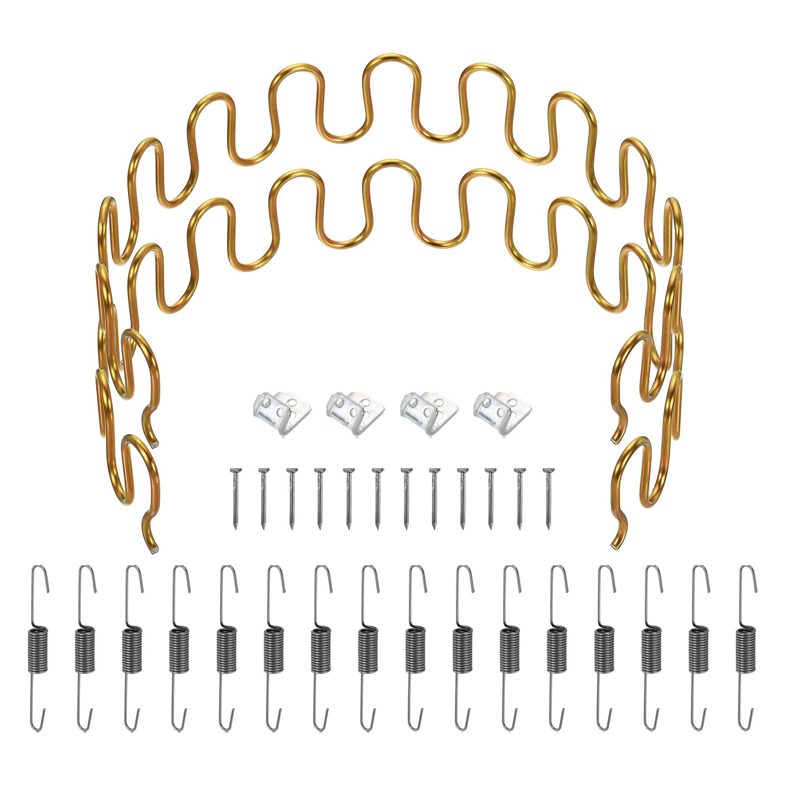 2Pcs 21.7" Upholstery Spring Replacement Kit, Sagging Cushions Repair Kit Gold