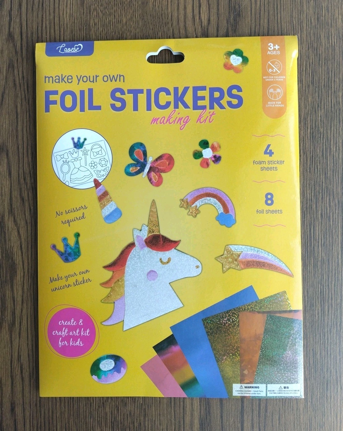Foil Art Craft for Kids - Foil Sticker Making Kit - No Mess Art Kit Toys
