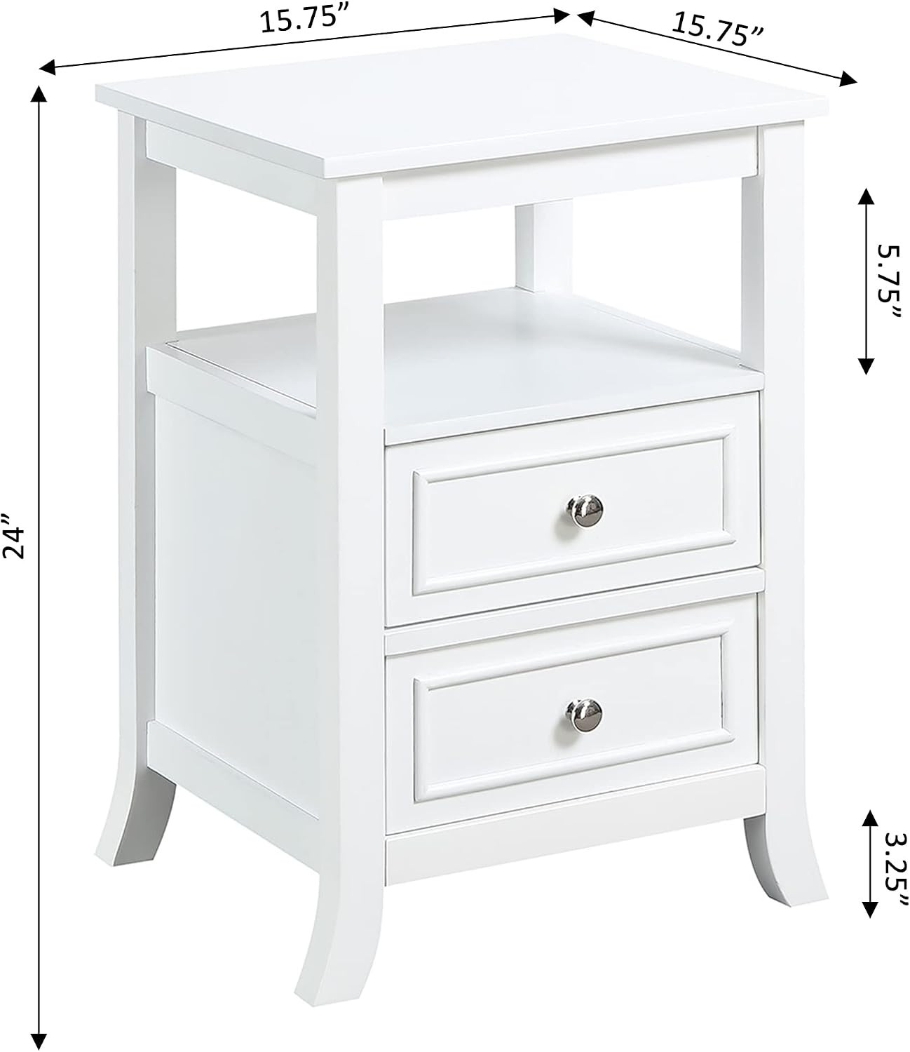 Melbourne End Table, White