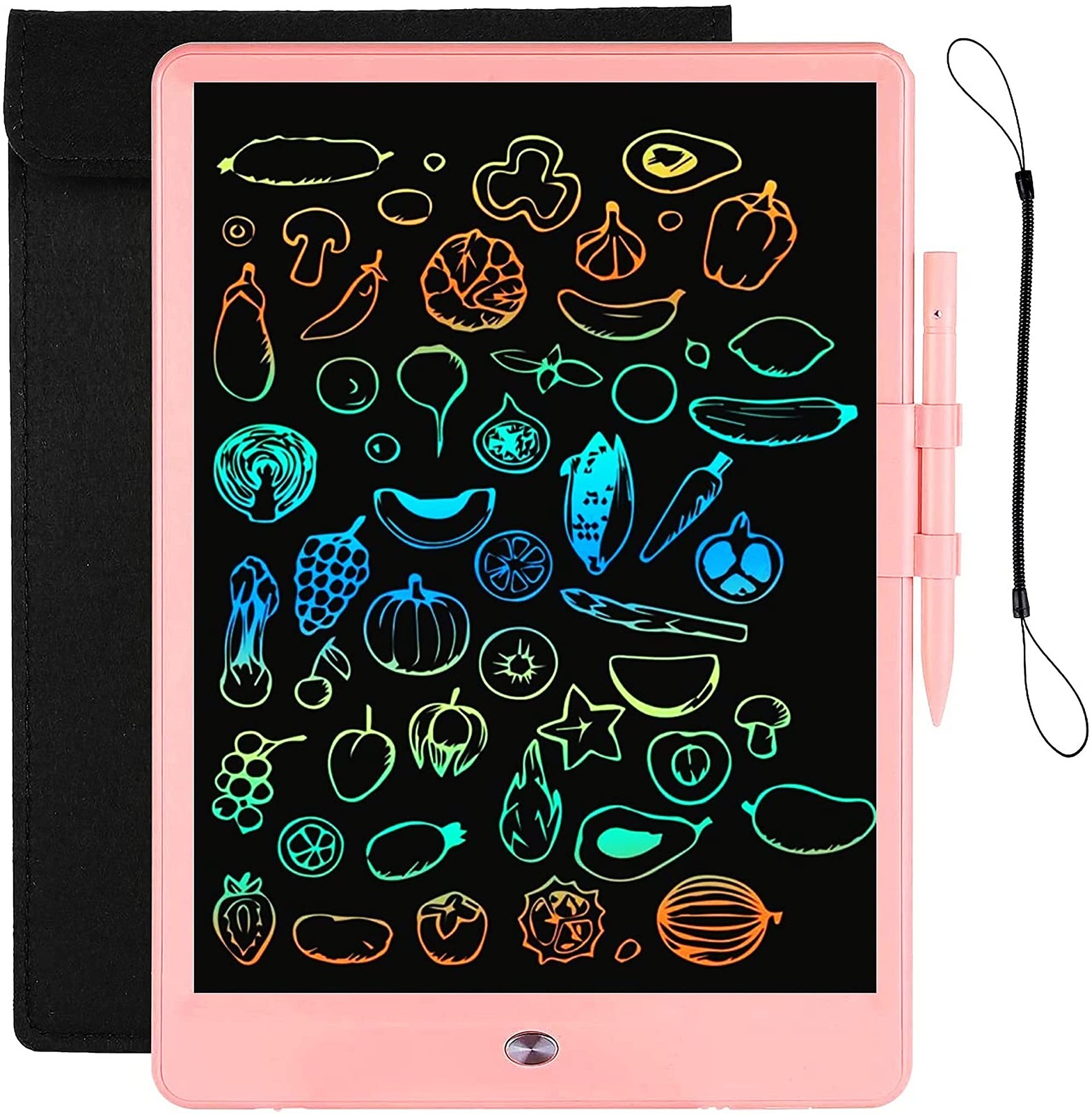 LCD Writing Tablet for Kids Doodle Board with Bag, Electronic Digital Colorful S