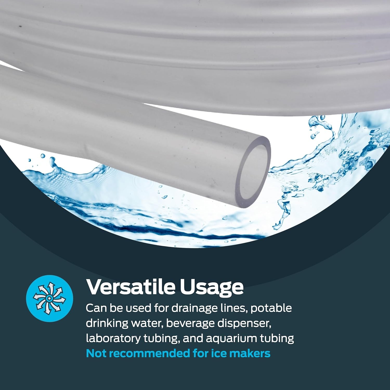 Eastman 3/8 Inch ID (1/2 in. x 1/2 OD, 10 Foot Length, Clear