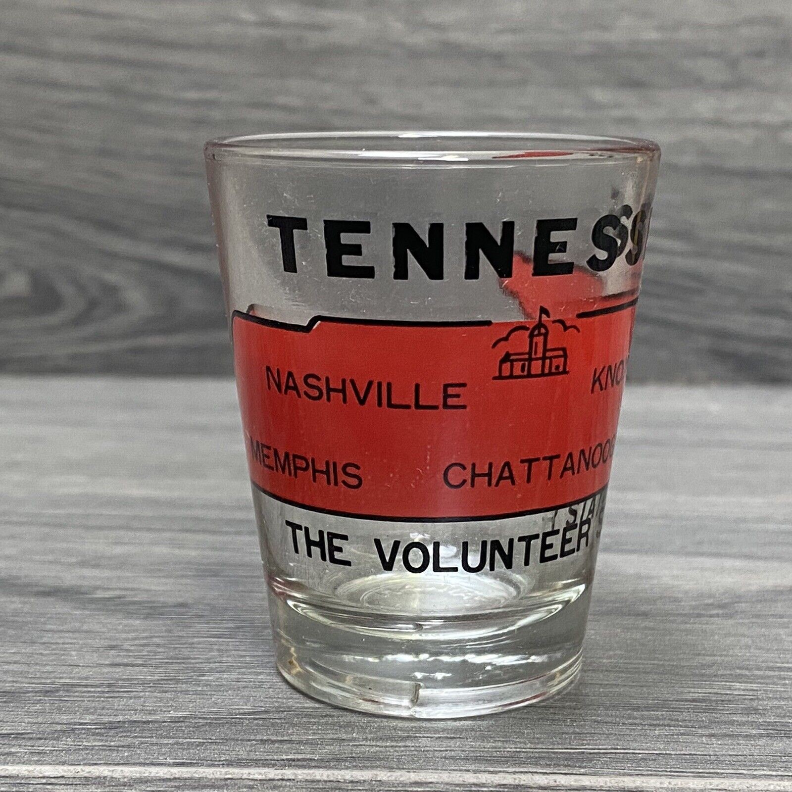 Tennessee The Volunteer State SHOT GLASS Whiskey Shot Glass Souvenir