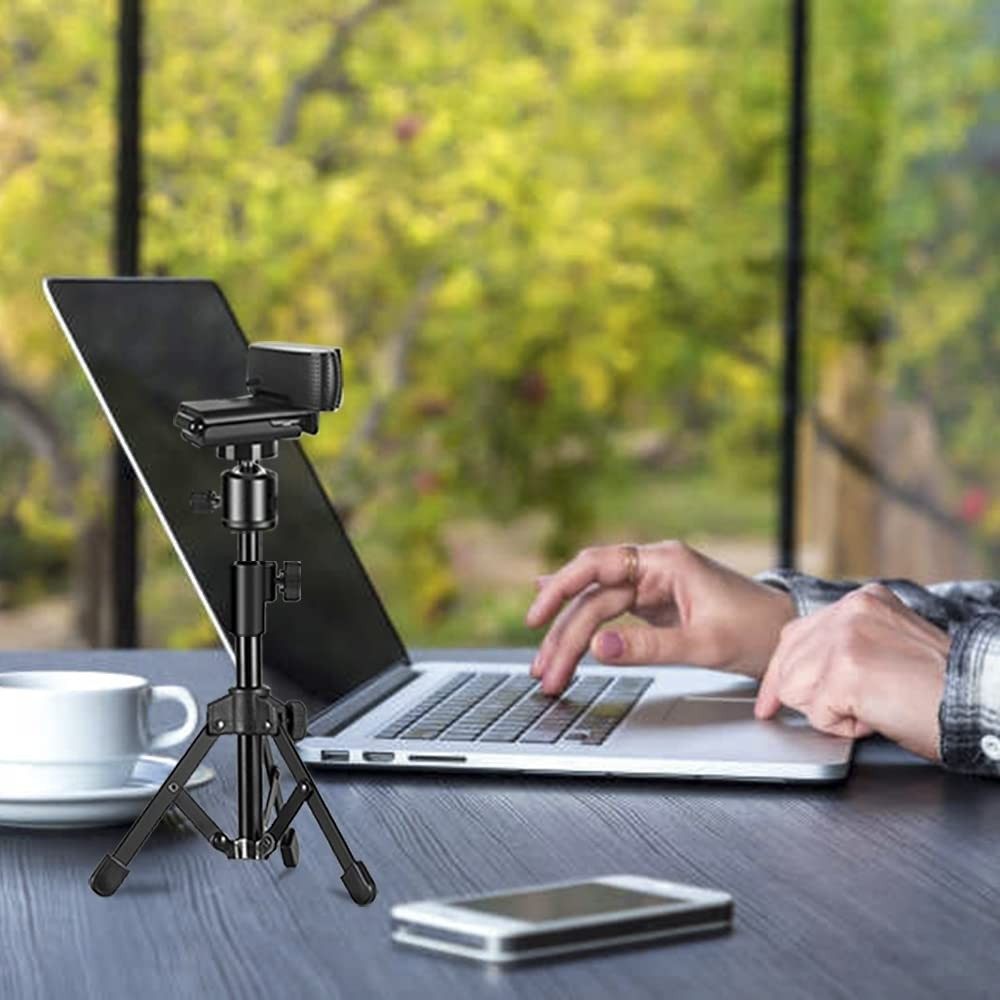 Webcam Tripod Stand Extendable Desktops Tripod for Camera/Phone/Webcam